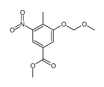 methyl 3-(methoxymethoxy)-4-methyl-5-nitrobenzoate结构式