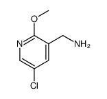 C-(5-Chloro-2-Methoxy-pyridin-3-yl)-Methylamine结构式
