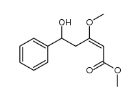 (2E)-5-hydroxy-3-methoxy-5-phenyl-2-pentenoic acid methyl ester结构式