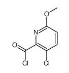 3-Chloro-6-methoxy-2-pyridinecarbonyl chloride Structure