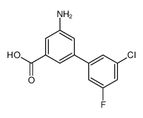 3-amino-5-(3-chloro-5-fluorophenyl)benzoic acid Structure