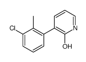 3-(3-chloro-2-methylphenyl)-1H-pyridin-2-one结构式