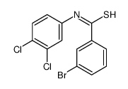 3-bromo-N-(3,4-dichlorophenyl)benzenecarbothioamide结构式