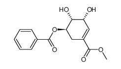 (3R,4S,5R)-methyl 5-O-benzoylshikimate结构式