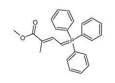 2-methyl-4-(triphenyl-λ5-phosphoranylidene)but-2-enoic acid methyl ester Structure