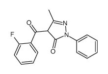 4-(2-fluorobenzoyl)-5-methyl-2-phenyl-4H-pyrazol-3-one Structure