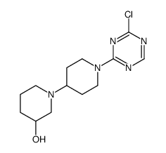 1'-(4-chloro-1,3,5-triazin-2-yl)-1,4'-bipiperidinyl-3-ol结构式