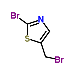 2-溴-5-溴甲基噻唑结构式