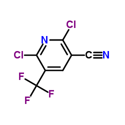 2,6-Dichloro-5-(trifluoromethyl)nicotinonitrile Structure