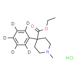 Meperidine-d5 (hydrochloride) (exempt preparation)结构式