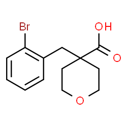 4-[(2-Bromophenyl)methyl]oxane-4-carboxylic acid Structure