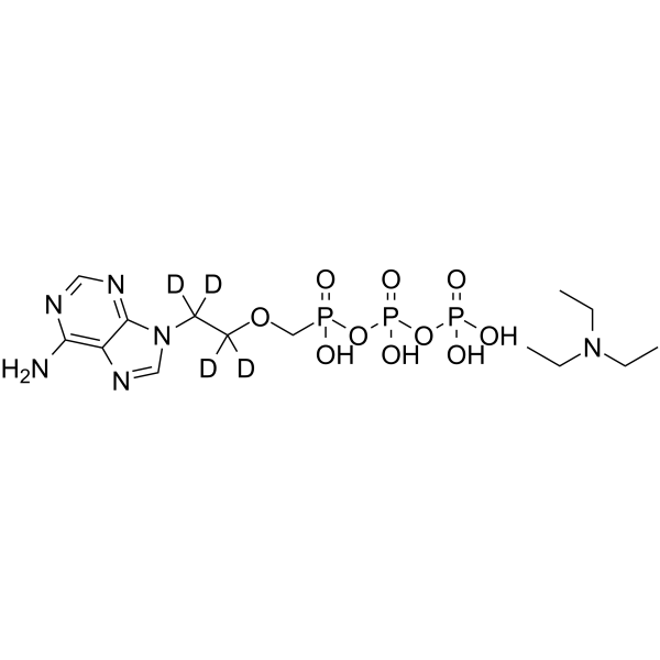 Adefovir-d4 Diphosphate triethylamine salt结构式