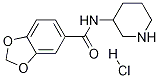 Benzo[1,3]dioxole-5-carboxylic acid piperidin-3-ylaMide hydrochloride structure