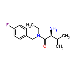 N-Ethyl-N-(4-fluorobenzyl)-L-valinamide Structure