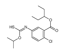 pentan-3-yl 2-chloro-5-(propan-2-yloxycarbothioylamino)benzoate结构式