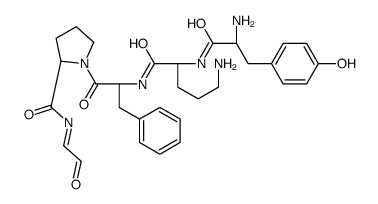 tyrosyl-cyclo(ornithyl-phenylalanyl-prolyl-glycyl-)结构式