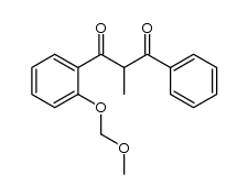 1-(2-(methoxymethoxy)phenyl)-2-methyl-3-phenylpropane-1,3-dione Structure