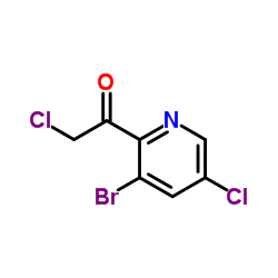 1-(3-bromo-5-chloropyridin-2-yl)-2-chloroethanone Structure