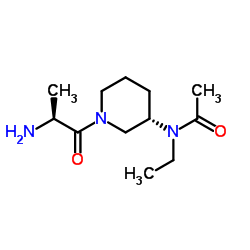 N-[(3S)-1-(L-Alanyl)-3-piperidinyl]-N-ethylacetamide结构式