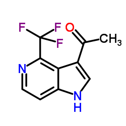 1-[4-(Trifluoromethyl)-1H-pyrrolo[3,2-c]pyridin-3-yl]ethanone结构式