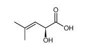 (S)-2-hydroxy-4-methylpent-3-enoic acid结构式