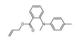 allyl N-methyl-N-(4-methylphenyl)anthranilate结构式