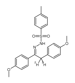 N'-(1,2-bis(4-methoxyphenyl)ethylidene-2,2-d2)-4-methylbenzenesulfonohydrazide结构式