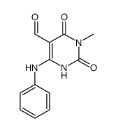 6-anilino-5-formyl-3-methyluracil结构式