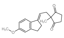 1,3-Cyclopentanedione,2-[2-(2,3-dihydro-5-methoxy-1H-inden-1-ylidene)ethyl]-2-methyl- picture