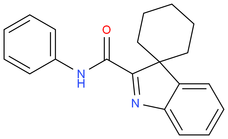 Spiro[cyclohexane-1,3'-[3H]indole]-2'-carboxamide, N-phenyl-结构式