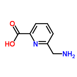 6-(Aminomethyl)-2-pyridinecarboxylic acid structure