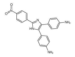 4-[4-(4-aminophenyl)-2-(4-nitrophenyl)-1H-imidazol-5-yl]aniline结构式