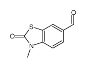 3-methyl-2-oxo-1,3-benzothiazole-6-carbaldehyde结构式