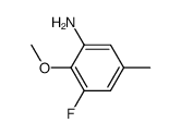 3-氟-2-甲氧基-5-甲基苯胺结构式