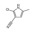 2-chloro-5-methyl-1H-pyrrole-3-carbonitrile structure