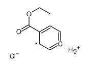 chloro-(4-ethoxycarbonylphenyl)mercury Structure