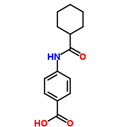 4-[(Cyclohexylcarbonyl)amino]benzoic acid Structure
