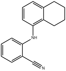 2-((5,6,7,8-tetrahydronaphthalen-1-yl)amino)benzonitrile structure