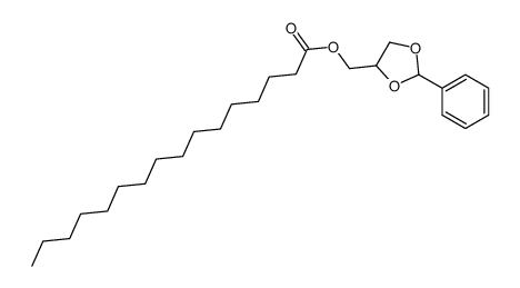 Palmitic acid (2-phenyl-1,3-dioxolan-4-yl)methyl ester结构式