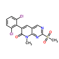 6-(2,6-Dichlorophenyl)-8-methyl-2-methylsulfonyl-8H-pyrido[2,3-d]pyrimidin-7-one Structure