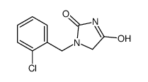 2,4-IMIDAZOLIDINEDIONE, 1-[(2-CHLOROPHENYL)METHYL]- Structure