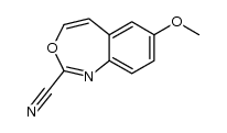7-Methoxy-3,1-benzoxazepine-2-carbonitrile结构式