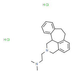 Benzo(6,7)cyclohept(1,2,3-de)isoquinoline, 1,2,3,7,8,12b-hexahydro-2-( 2-(dimethylamino)ethyl)-, dihydrochloride Structure