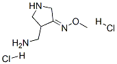 (3Z)-4-(AMINOMETHYL)PYRROLIDIN-3-ONE O-METHYLOXIME DIHYDROCHLORIDE结构式