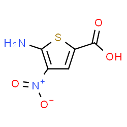 2-Thiophenecarboxylicacid,5-amino-4-nitro-(9CI) structure