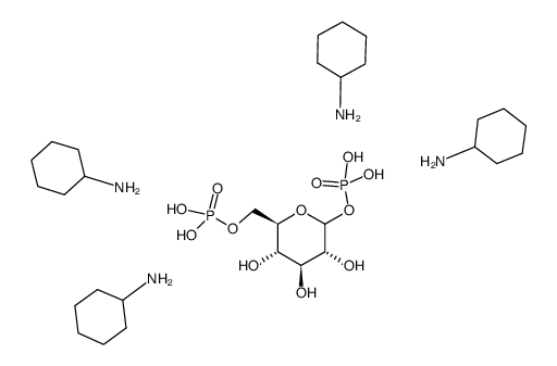 d(+)glucose-1,6-diphosphate, tetracyclohexylammonium salt structure