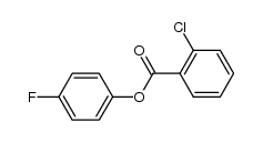 4-Fluorophenyl 2-chlorobenzoate Structure