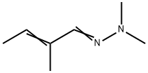 2-Methyl-2-butenal dimethyl hydrazone结构式