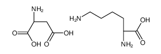 DL-aspartic acid, compound with L-lysine (1:1)结构式