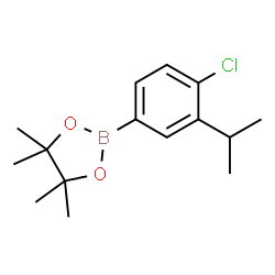 2-(4-Chloro-3-isopropylphenyl)-4,4,5,5-tetramethyl-1,3,2-dioxaborolane Structure